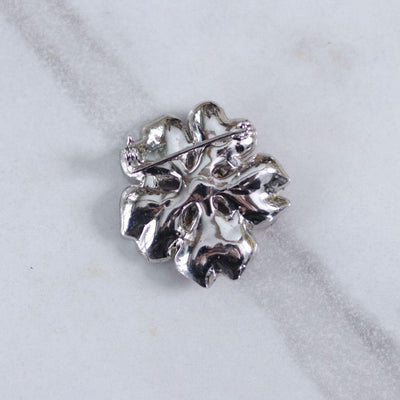 Vintage Pink and Blue Rhinestone Flower Brooch by Unsigned Beauty - Vintage Meet Modern Vintage Jewelry - Chicago, Illinois - #oldhollywoodglamour #vintagemeetmodern #designervintage #jewelrybox #antiquejewelry #vintagejewelry