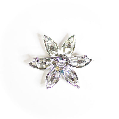Vintage Aurora Borealis Flower Brooch by Unsigned Beauty - Vintage Meet Modern Vintage Jewelry - Chicago, Illinois - #oldhollywoodglamour #vintagemeetmodern #designervintage #jewelrybox #antiquejewelry #vintagejewelry