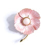 Vintage Pearl Pink Floral Brooch by Unsigned Beauty - Vintage Meet Modern Vintage Jewelry - Chicago, Illinois - #oldhollywoodglamour #vintagemeetmodern #designervintage #jewelrybox #antiquejewelry #vintagejewelry