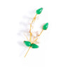 Vintage Lily of the Valley Brooch with Cultured Pearl and Jade Leaves by Unsigned Beauty - Vintage Meet Modern Vintage Jewelry - Chicago, Illinois - #oldhollywoodglamour #vintagemeetmodern #designervintage #jewelrybox #antiquejewelry #vintagejewelry