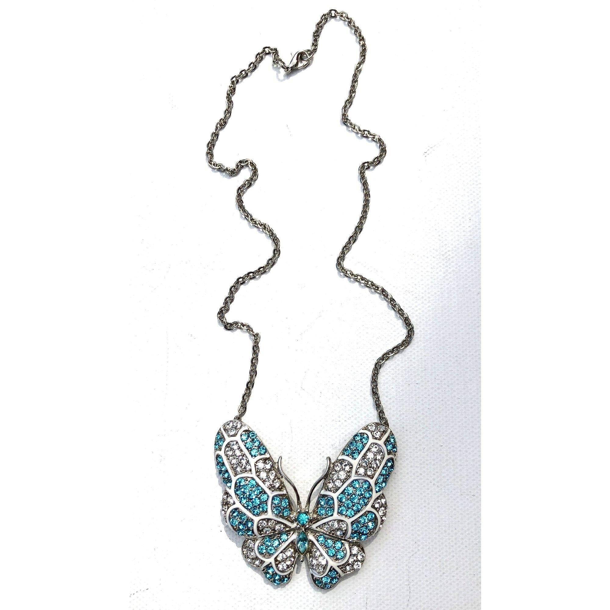 Vintage Sarah Coventry Butterfly Necklace by Sarah Coventry - Vintage Meet Modern Vintage Jewelry - Chicago, Illinois - #oldhollywoodglamour #vintagemeetmodern #designervintage #jewelrybox #antiquejewelry #vintagejewelry