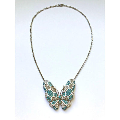 Vintage Sarah Coventry Butterfly Necklace by Sarah Coventry - Vintage Meet Modern Vintage Jewelry - Chicago, Illinois - #oldhollywoodglamour #vintagemeetmodern #designervintage #jewelrybox #antiquejewelry #vintagejewelry