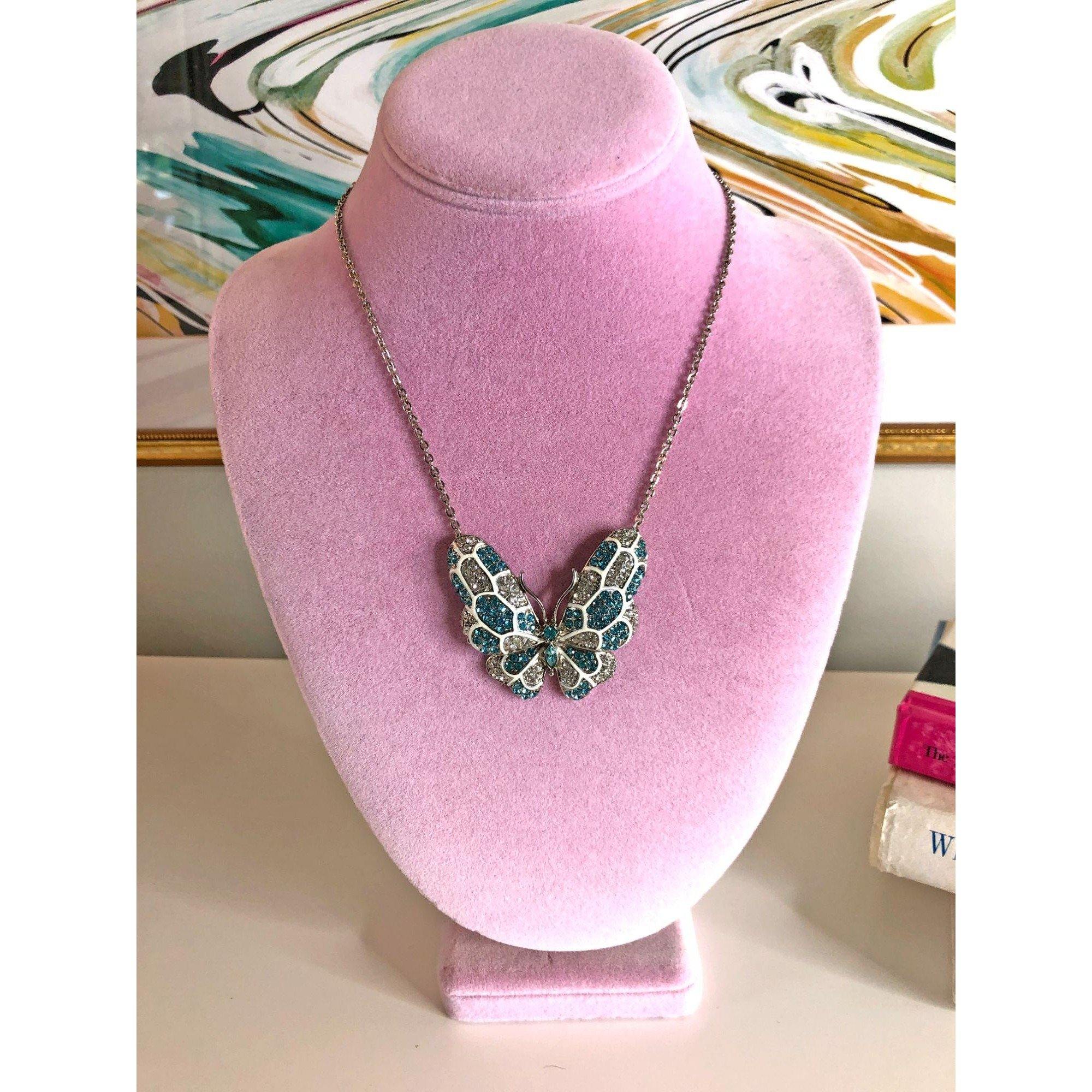 Vintage Sarah Coventry Butterfly Necklace by Sarah Coventry - Vintage Meet Modern Vintage Jewelry - Chicago, Illinois - #oldhollywoodglamour #vintagemeetmodern #designervintage #jewelrybox #antiquejewelry #vintagejewelry