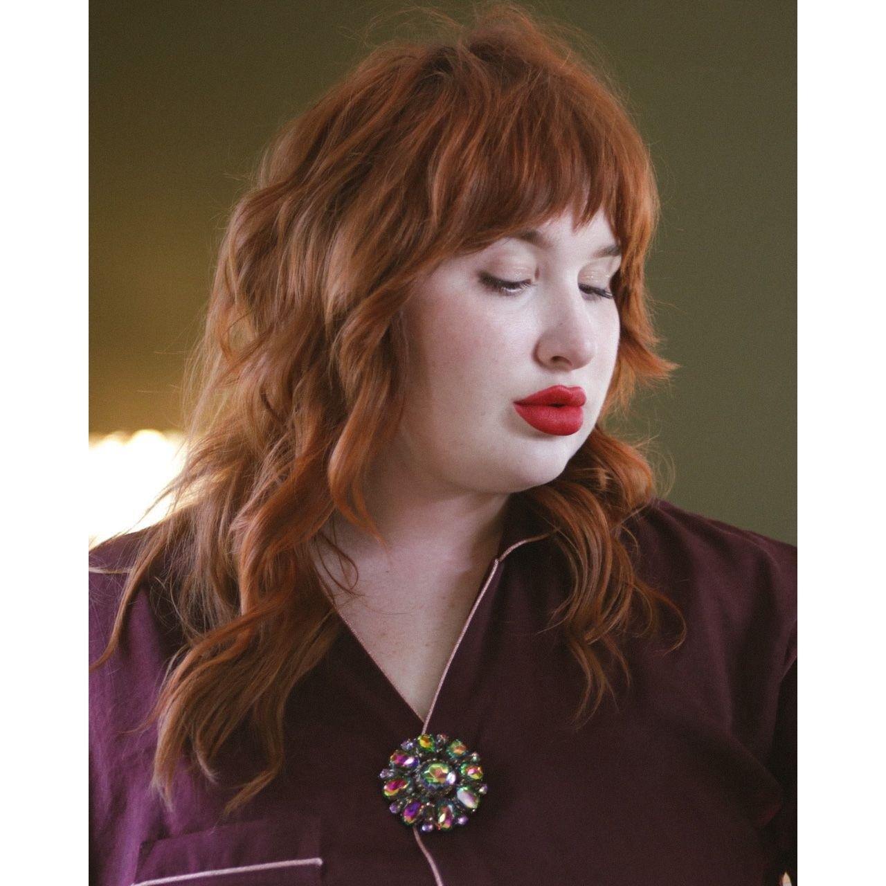 Vintage Heliotrope Rhinestone Medallion Brooch by Unsigned Designer - Vintage Meet Modern Vintage Jewelry - Chicago, Illinois - #oldhollywoodglamour #vintagemeetmodern #designervintage #jewelrybox #antiquejewelry #vintagejewelry