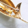 Vintage Gold Leaf with Diamante Rhinestones by Alan J - Vintage Meet Modern Vintage Jewelry - Chicago, Illinois - #oldhollywoodglamour #vintagemeetmodern #designervintage #jewelrybox #antiquejewelry #vintagejewelry