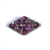 Vintage Czech Amethyst Purple Crystal Brooch by Czech - Vintage Meet Modern Vintage Jewelry - Chicago, Illinois - #oldhollywoodglamour #vintagemeetmodern #designervintage #jewelrybox #antiquejewelry #vintagejewelry