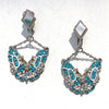 Vintage Sarah Coventry Blue and Diamante Rhinestone Butterfly Earrings by Vintage Meet Modern - Vintage Meet Modern Vintage Jewelry - Chicago, Illinois - #oldhollywoodglamour #vintagemeetmodern #designervintage #jewelrybox #antiquejewelry #vintagejewelry