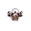Vintage Garnet and Diamante Rhinestone Basket Brooch by Unsigned Beauty - Vintage Meet Modern Vintage Jewelry - Chicago, Illinois - #oldhollywoodglamour #vintagemeetmodern #designervintage #jewelrybox #antiquejewelry #vintagejewelry