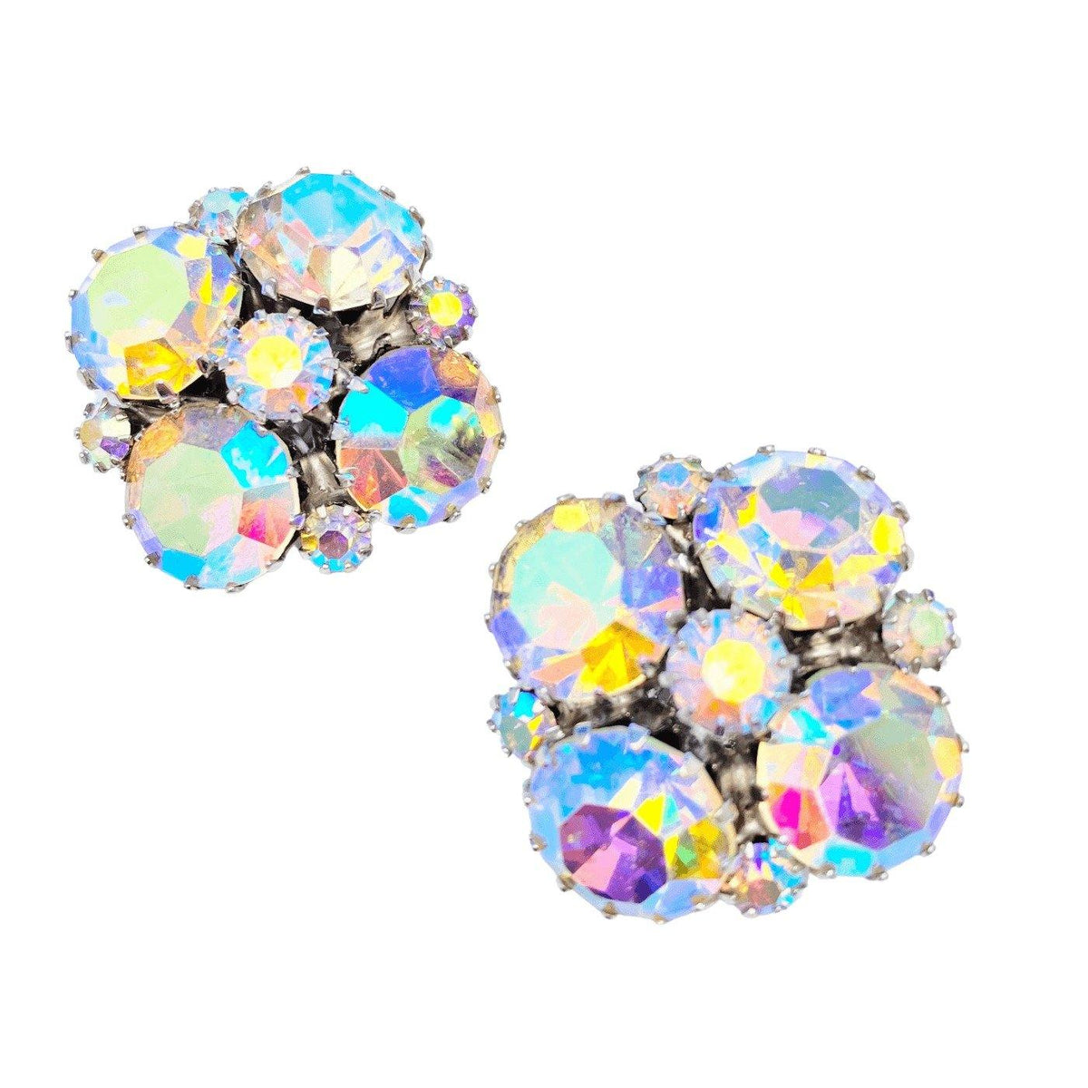 Vintage Weiss Aurora Borealis Earrings
