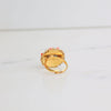 Vintage Coral and Pearl Bead Statement Ring by Unsigned Beauty - Vintage Meet Modern Vintage Jewelry - Chicago, Illinois - #oldhollywoodglamour #vintagemeetmodern #designervintage #jewelrybox #antiquejewelry #vintagejewelry