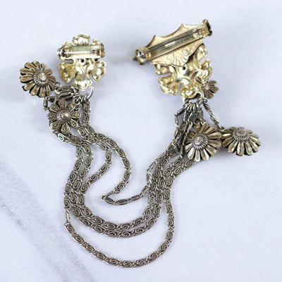 Vintage Victorian Chatelaine Brooch with Dangling Charms by Unsigned Beauty - Vintage Meet Modern Vintage Jewelry - Chicago, Illinois - #oldhollywoodglamour #vintagemeetmodern #designervintage #jewelrybox #antiquejewelry #vintagejewelry
