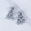 Vintage Vogue Bijoux Mirrored Silver Dangling Cluster Bead Statement Earrings by Vogue Bijoux - Vintage Meet Modern Vintage Jewelry - Chicago, Illinois - #oldhollywoodglamour #vintagemeetmodern #designervintage #jewelrybox #antiquejewelry #vintagejewelry