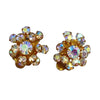 Petite Aurora  Borealis Cluster Earrings by Austria - Vintage Meet Modern Vintage Jewelry - Chicago, Illinois - #oldhollywoodglamour #vintagemeetmodern #designervintage #jewelrybox #antiquejewelry #vintagejewelry