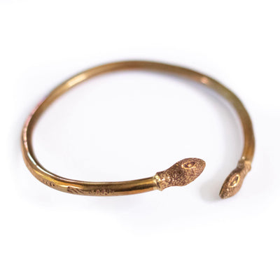 Vintage Whiting and Davis Snake Head Bracelet by Whiting and Davis - Vintage Meet Modern Vintage Jewelry - Chicago, Illinois - #oldhollywoodglamour #vintagemeetmodern #designervintage #jewelrybox #antiquejewelry #vintagejewelry