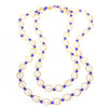 Vintage Lapis Glass and Gold Bead Necklace by Unsigned Beauty - Vintage Meet Modern Vintage Jewelry - Chicago, Illinois - #oldhollywoodglamour #vintagemeetmodern #designervintage #jewelrybox #antiquejewelry #vintagejewelry