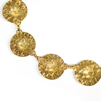 Vintage Gold Lion Coin Medallion Disc Statement Necklace by Unsigned Beauty - Vintage Meet Modern Vintage Jewelry - Chicago, Illinois - #oldhollywoodglamour #vintagemeetmodern #designervintage #jewelrybox #antiquejewelry #vintagejewelry
