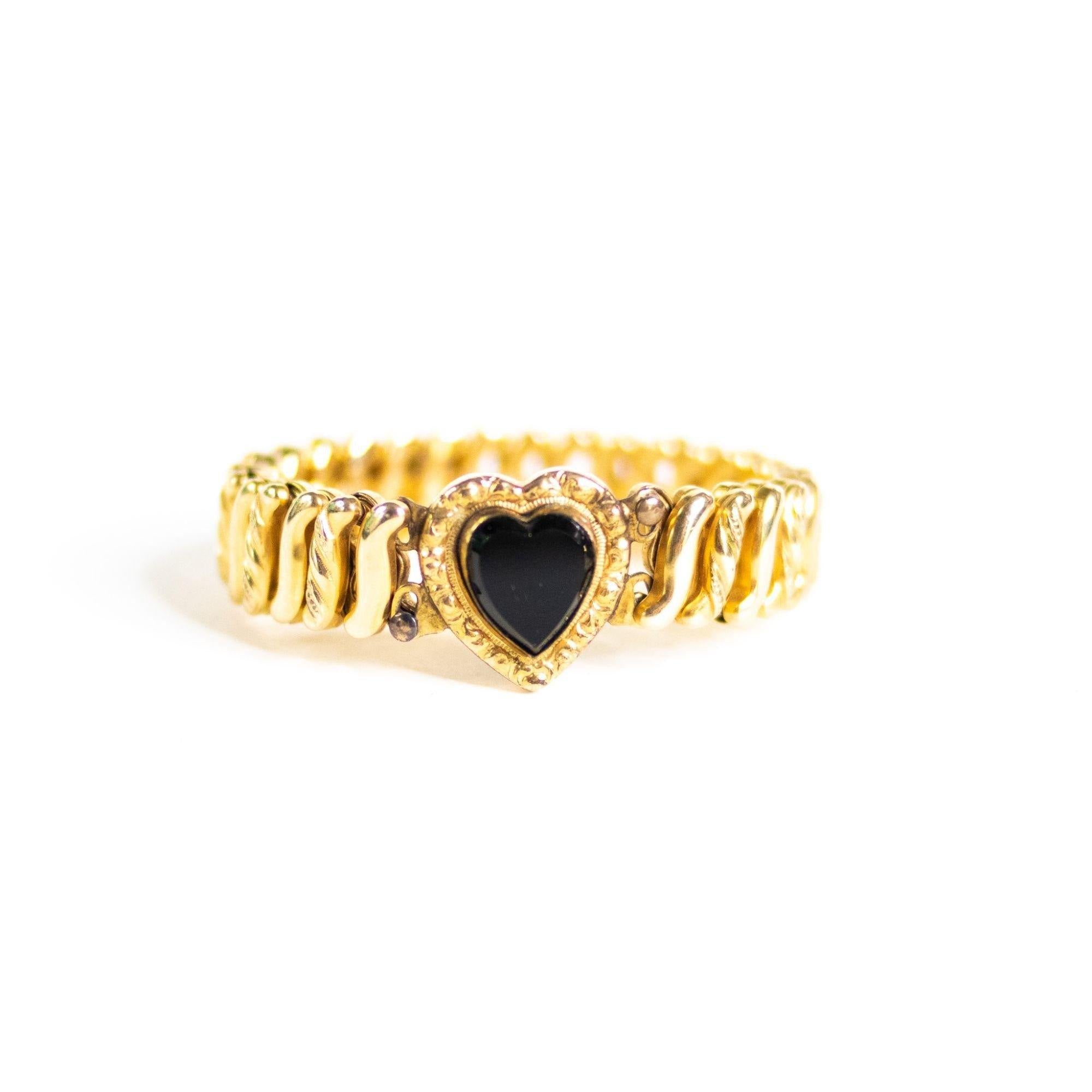 Vintage Victorian Sweetheart Expansion Bracelet by Vintage Meet Modern - Vintage Meet Modern Vintage Jewelry - Chicago, Illinois - #oldhollywoodglamour #vintagemeetmodern #designervintage #jewelrybox #antiquejewelry #vintagejewelry