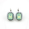 Mint and Opaline Crystal Rhinestone Drop Earrings by Vintage Meet Modern  - Vintage Meet Modern Vintage Jewelry - Chicago, Illinois - #oldhollywoodglamour #vintagemeetmodern #designervintage #jewelrybox #antiquejewelry #vintagejewelry