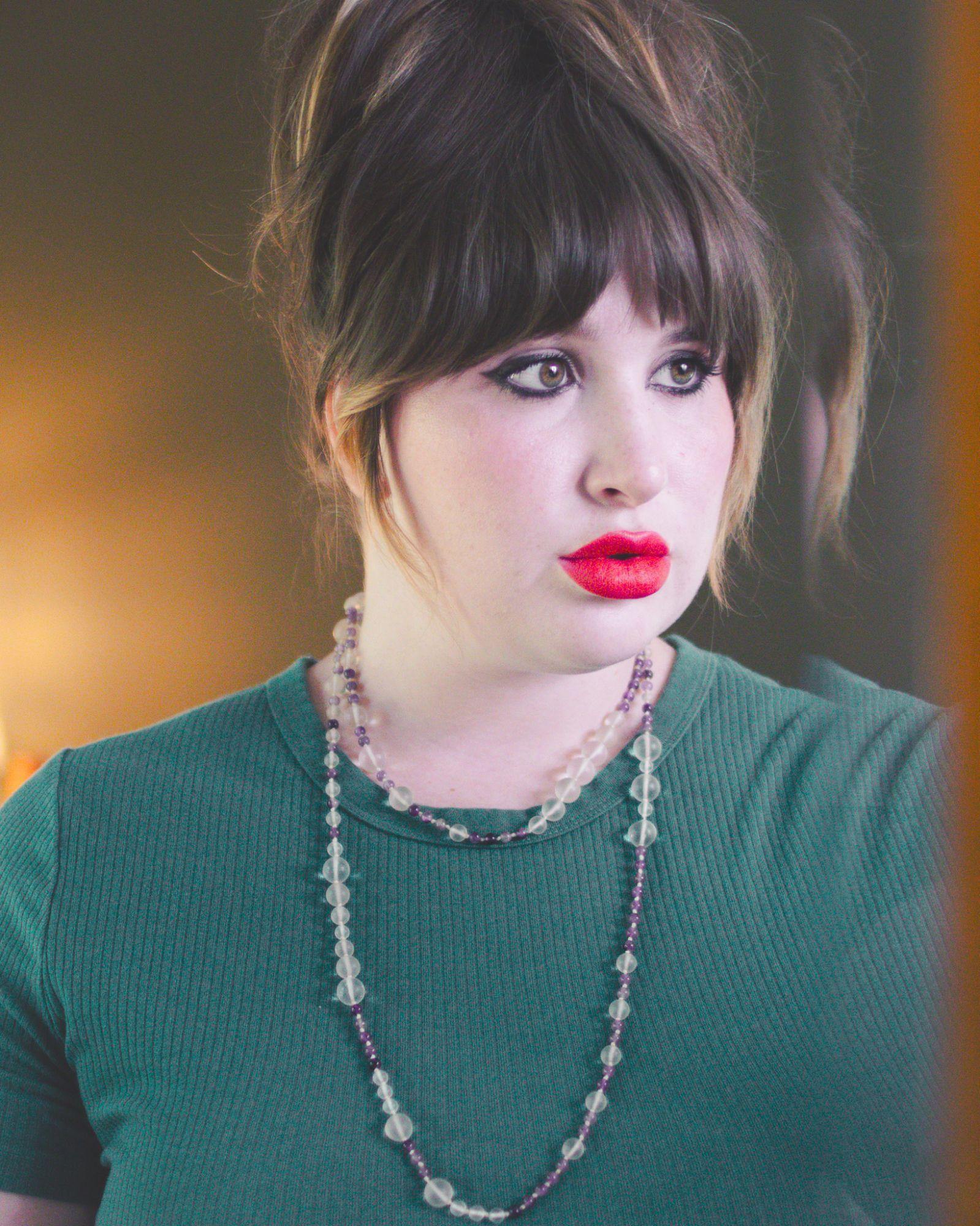 Vintage Art Deco Czech Frosted Bead and Faceted Purple Long Beaded Necklace by Czech - Vintage Meet Modern Vintage Jewelry - Chicago, Illinois - #oldhollywoodglamour #vintagemeetmodern #designervintage #jewelrybox #antiquejewelry #vintagejewelry