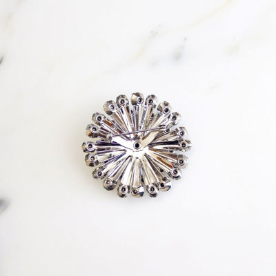 Vintage Art Deco Rhinestone Pinwheel Brooch by Unsigned Beauty - Vintage Meet Modern Vintage Jewelry - Chicago, Illinois - #oldhollywoodglamour #vintagemeetmodern #designervintage #jewelrybox #antiquejewelry #vintagejewelry