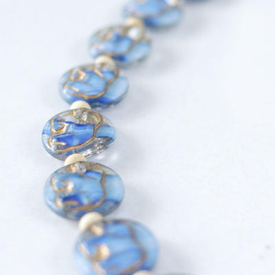 Vintage Walking Elephants Art Glass Beaded Necklace by Artisan - Vintage Meet Modern Vintage Jewelry - Chicago, Illinois - #oldhollywoodglamour #vintagemeetmodern #designervintage #jewelrybox #antiquejewelry #vintagejewelry