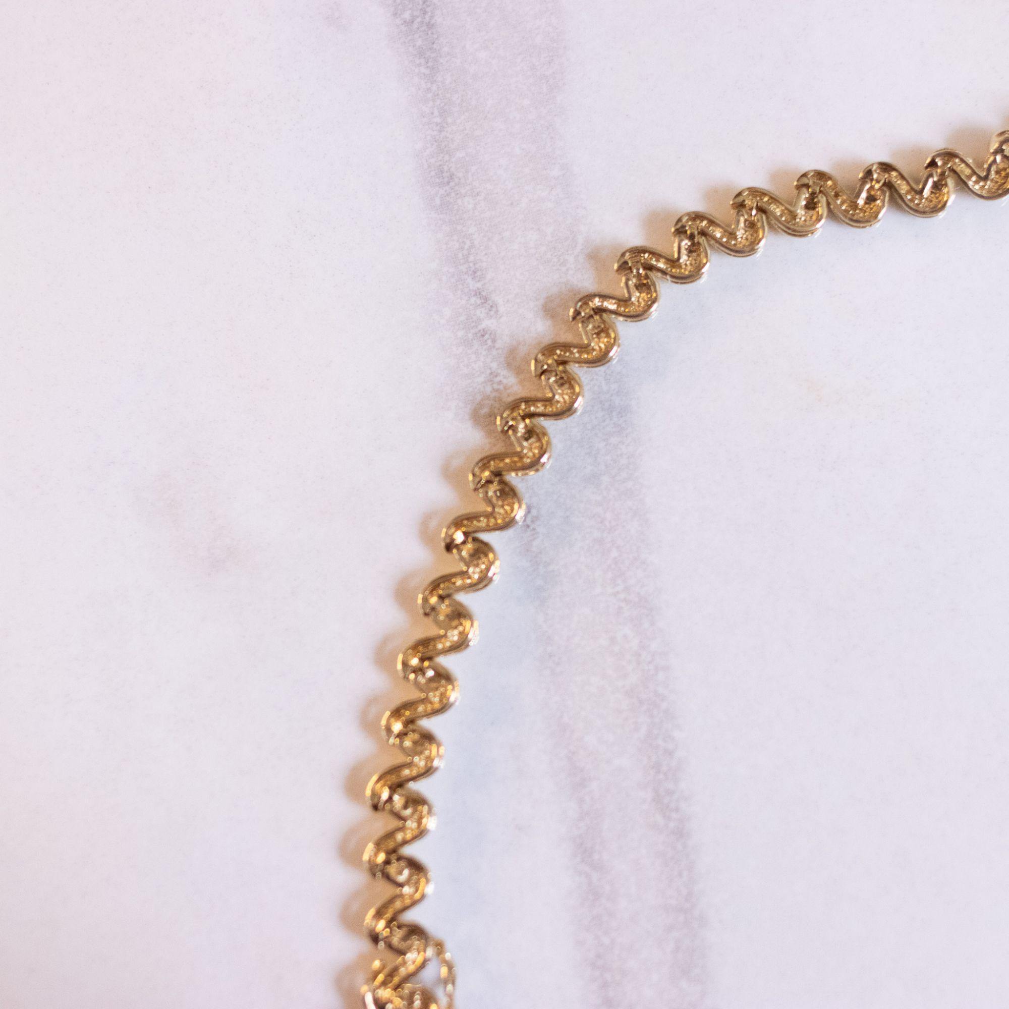 Vintage 18kt Gold Plated Tennis Bracelet with Cubic Zirconias by Unsigned Beauty - Vintage Meet Modern Vintage Jewelry - Chicago, Illinois - #oldhollywoodglamour #vintagemeetmodern #designervintage #jewelrybox #antiquejewelry #vintagejewelry