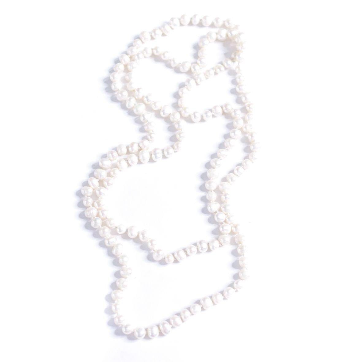 Vintage Cultured Pearl Infinity Strand Necklace