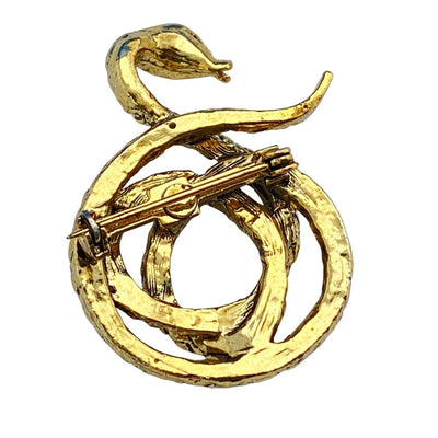 Vintage Snake Brooch by Unsigned Beauty - Vintage Meet Modern Vintage Jewelry - Chicago, Illinois - #oldhollywoodglamour #vintagemeetmodern #designervintage #jewelrybox #antiquejewelry #vintagejewelry