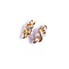 Vintage Gold Swirl Doorknocker Pave Rhinestone Statement Earrings by Unsigned Beauty - Vintage Meet Modern Vintage Jewelry - Chicago, Illinois - #oldhollywoodglamour #vintagemeetmodern #designervintage #jewelrybox #antiquejewelry #vintagejewelry