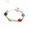 Vintage Gemstone Scarab Bracelet with Agate, Rose Quartz, Carnelian, Jade, and Onyx by Unsigned Beauty - Vintage Meet Modern Vintage Jewelry - Chicago, Illinois - #oldhollywoodglamour #vintagemeetmodern #designervintage #jewelrybox #antiquejewelry #vintagejewelry