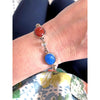 Vintage Gemstone Scarab Bracelet with Agate, Rose Quartz, Carnelian, Jade, and Onyx by Unsigned Beauty - Vintage Meet Modern Vintage Jewelry - Chicago, Illinois - #oldhollywoodglamour #vintagemeetmodern #designervintage #jewelrybox #antiquejewelry #vintagejewelry