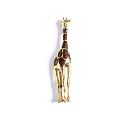 Vintage Liz Claiborne Giraffe Brooch by Liz Claiborne - Vintage Meet Modern Vintage Jewelry - Chicago, Illinois - #oldhollywoodglamour #vintagemeetmodern #designervintage #jewelrybox #antiquejewelry #vintagejewelry