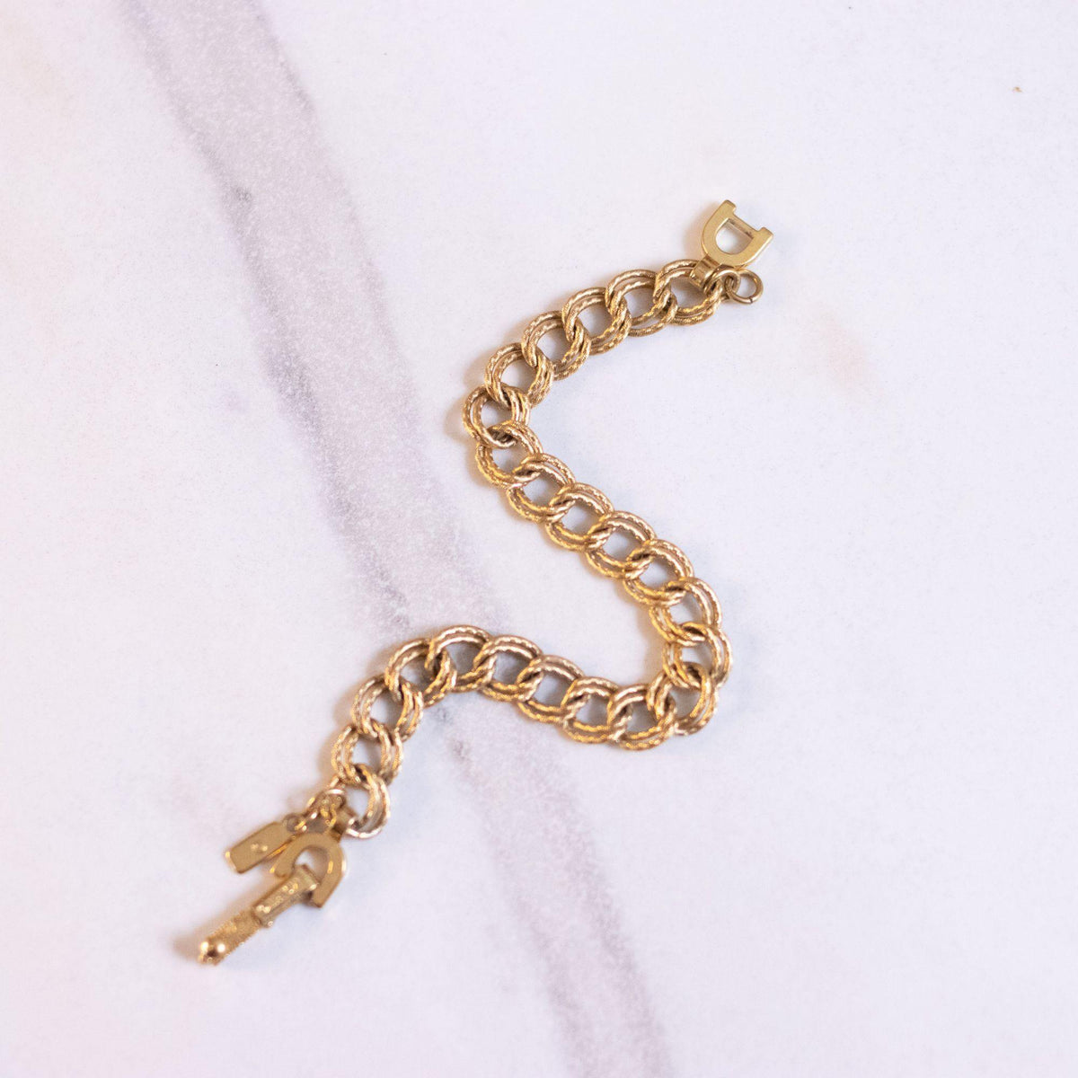 Vintage Monet Classic Double Chain Bracelet
