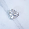 Vintage 1950s Rhinestone Heart Pin by Unsigned Beauty - Vintage Meet Modern Vintage Jewelry - Chicago, Illinois - #oldhollywoodglamour #vintagemeetmodern #designervintage #jewelrybox #antiquejewelry #vintagejewelry