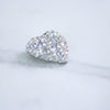 Vintage 1950s Rhinestone Heart Pin by Unsigned Beauty - Vintage Meet Modern Vintage Jewelry - Chicago, Illinois - #oldhollywoodglamour #vintagemeetmodern #designervintage #jewelrybox #antiquejewelry #vintagejewelry