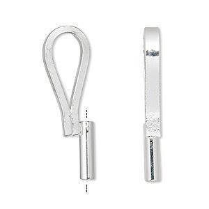 Silver Vertical Brooch Converter