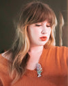Vintage 1940s Coro Pastel Painted Enamel Hyacinth Brooch by Coro - Vintage Meet Modern Vintage Jewelry - Chicago, Illinois - #oldhollywoodglamour #vintagemeetmodern #designervintage #jewelrybox #antiquejewelry #vintagejewelry