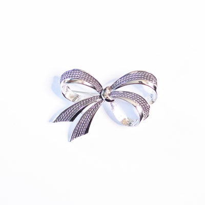 Vintage Boucher Silver Bow Brooch by Boucher - Vintage Meet Modern Vintage Jewelry - Chicago, Illinois - #oldhollywoodglamour #vintagemeetmodern #designervintage #jewelrybox #antiquejewelry #vintagejewelry