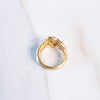 Vintage Crown Trifari Bamboo Knot Ring by Crown Trifari - Vintage Meet Modern Vintage Jewelry - Chicago, Illinois - #oldhollywoodglamour #vintagemeetmodern #designervintage #jewelrybox #antiquejewelry #vintagejewelry