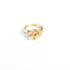 Vintage Crown Trifari Bamboo Knot Ring by Crown Trifari - Vintage Meet Modern Vintage Jewelry - Chicago, Illinois - #oldhollywoodglamour #vintagemeetmodern #designervintage #jewelrybox #antiquejewelry #vintagejewelry