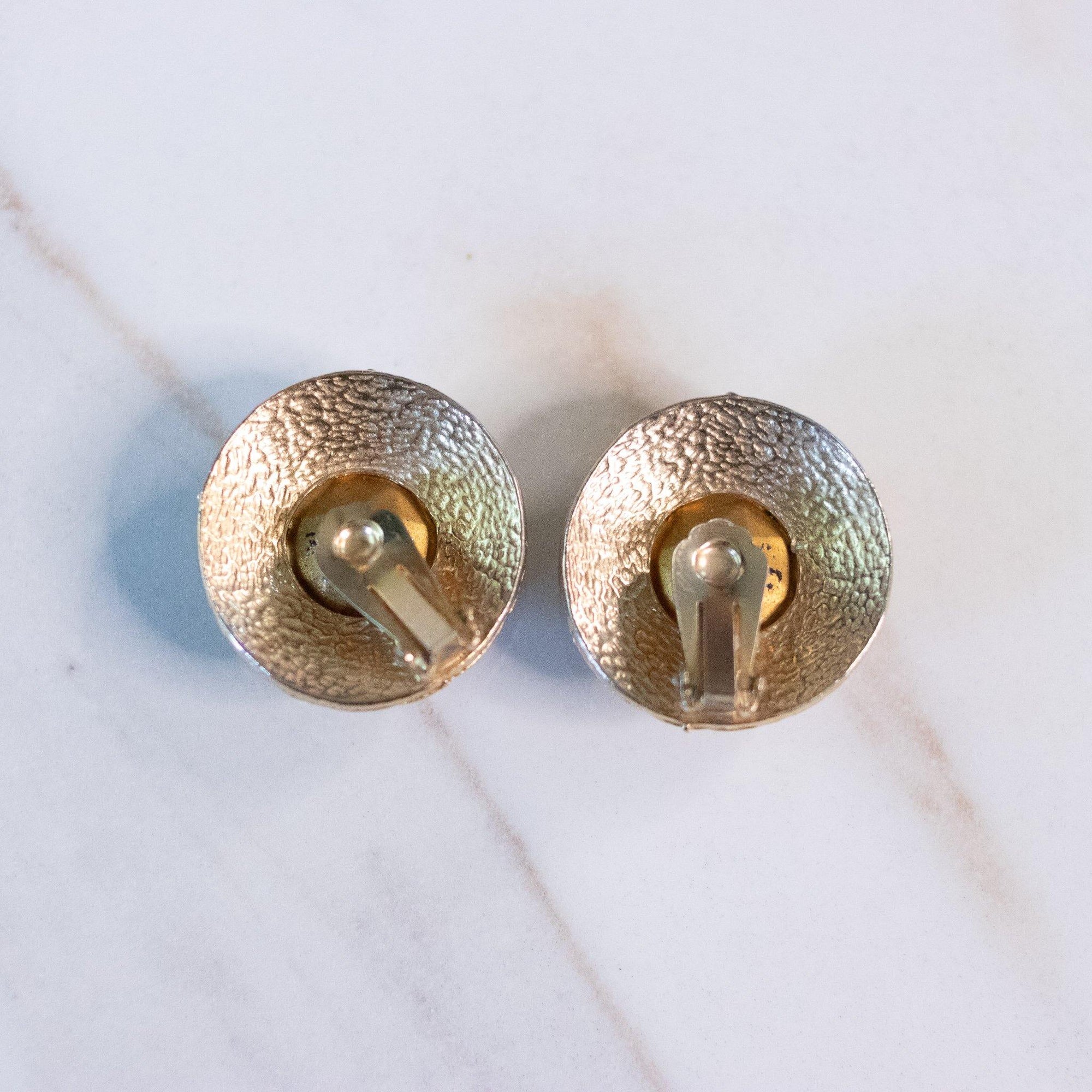 Vintage Royal Purple and Gold Statement Earrings by Hobe - Vintage Meet Modern Vintage Jewelry - Chicago, Illinois - #oldhollywoodglamour #vintagemeetmodern #designervintage #jewelrybox #antiquejewelry #vintagejewelry