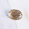 Vintage Victorian Inspired Gold Oval Brooch with Lucite Cabochon by Unsigned Beauty - Vintage Meet Modern Vintage Jewelry - Chicago, Illinois - #oldhollywoodglamour #vintagemeetmodern #designervintage #jewelrybox #antiquejewelry #vintagejewelry