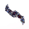 Vintage Juliana Large East West Style Blue and Purple Rhinestone Statement Brooch by Vintage Meet Modern - Vintage Meet Modern Vintage Jewelry - Chicago, Illinois - #oldhollywoodglamour #vintagemeetmodern #designervintage #jewelrybox #antiquejewelry #vintagejewelry