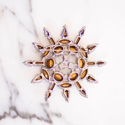 Vintage Art Deco Large Diamante Medallion Brooch by Unsigned Beauty - Vintage Meet Modern Vintage Jewelry - Chicago, Illinois - #oldhollywoodglamour #vintagemeetmodern #designervintage #jewelrybox #antiquejewelry #vintagejewelry
