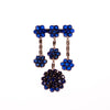 Vintage 1930s Czech Sapphire Blue Crystal Dangle Brooch by Czech - Vintage Meet Modern Vintage Jewelry - Chicago, Illinois - #oldhollywoodglamour #vintagemeetmodern #designervintage #jewelrybox #antiquejewelry #vintagejewelry