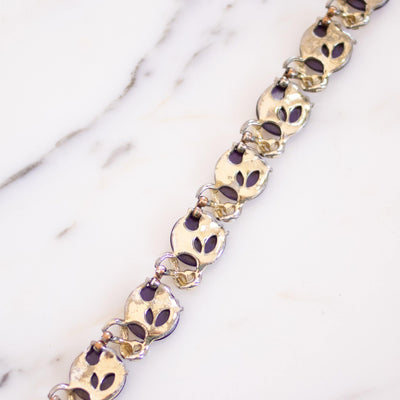 Vintage Coro Purple Moonglow Thermoset Lucite Necklace by Coro - Vintage Meet Modern Vintage Jewelry - Chicago, Illinois - #oldhollywoodglamour #vintagemeetmodern #designervintage #jewelrybox #antiquejewelry #vintagejewelry