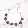 Vintage Coro Purple Moonglow Thermoset Lucite Necklace by Coro - Vintage Meet Modern Vintage Jewelry - Chicago, Illinois - #oldhollywoodglamour #vintagemeetmodern #designervintage #jewelrybox #antiquejewelry #vintagejewelry