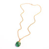 Vintage Crown Trifari Green Ladybug Pendant Necklace by Crown Trifari - Vintage Meet Modern Vintage Jewelry - Chicago, Illinois - #oldhollywoodglamour #vintagemeetmodern #designervintage #jewelrybox #antiquejewelry #vintagejewelry