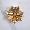 Vintage Large Amber Citrine Aurora Borealis Rhinestone Brooch by Unsigned Beauty - Vintage Meet Modern Vintage Jewelry - Chicago, Illinois - #oldhollywoodglamour #vintagemeetmodern #designervintage #jewelrybox #antiquejewelry #vintagejewelry
