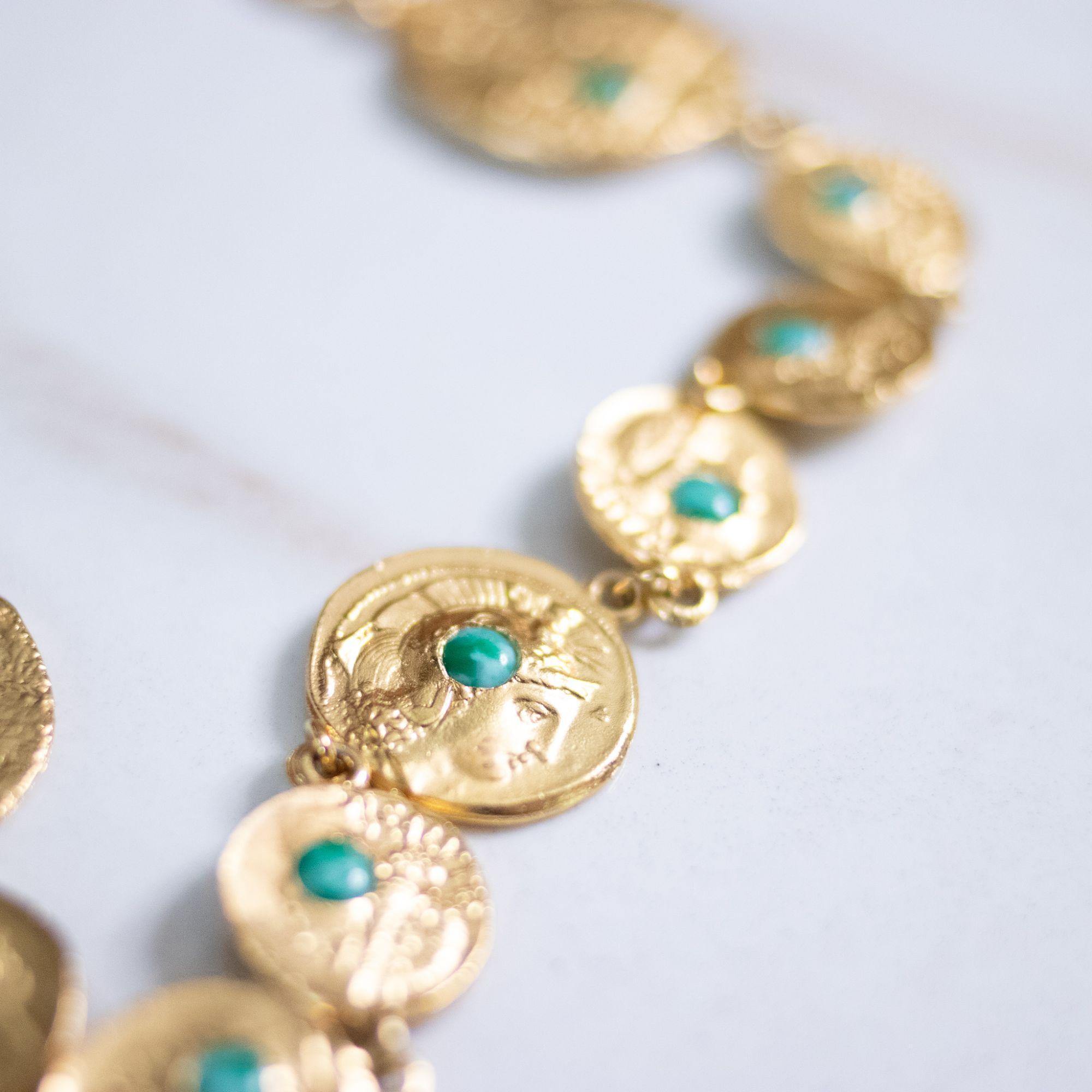 Vintage Pauline Rader Vintage Coin Statement Necklace by Pauline Rader - Vintage Meet Modern Vintage Jewelry - Chicago, Illinois - #oldhollywoodglamour #vintagemeetmodern #designervintage #jewelrybox #antiquejewelry #vintagejewelry